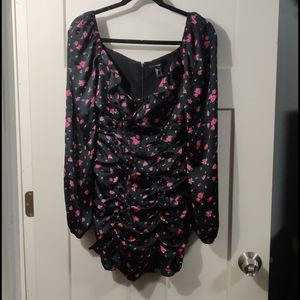 LAST CHANCE Brand New F21 Floral Ruched Bodycon Dress
